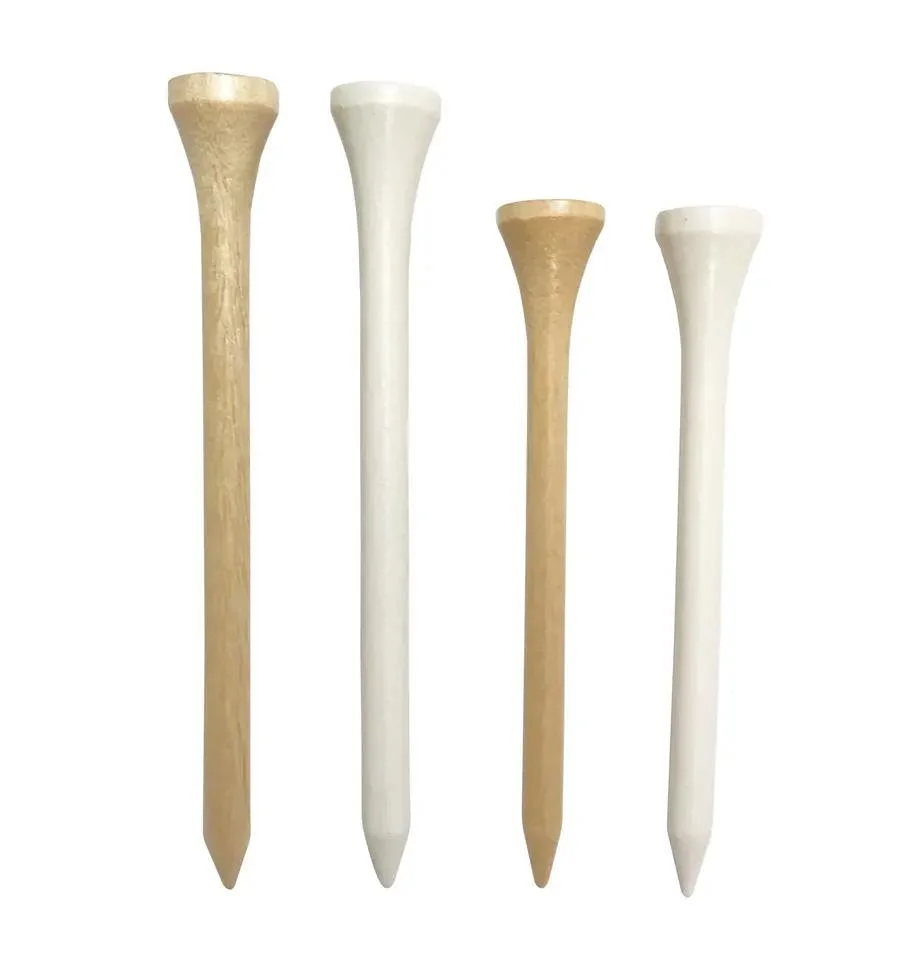 Golf Tees Wooden Nature Color 83mm Bamboo Custom Golf Accessory Cheap