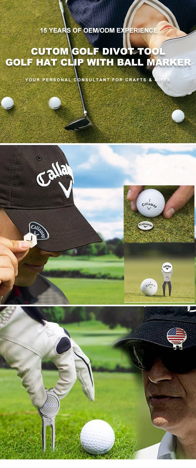 Factory Club Callaway Driver Ball Putting Green Nihao Asia Wholesale Simulator Head Mini Custom Blank Magnet Repair Golf Divot Tool