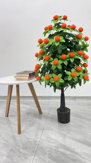 Cómoda cabeza de árbol viejo 57 frutas Ping an Jinju planta decorativa de simulación Artificial personalizable