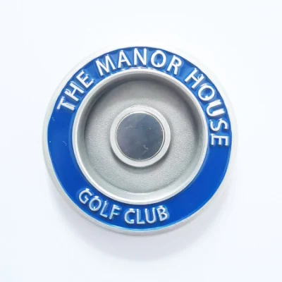 Marcador de pelota de golf de 40 mm de diámetro con logotipo a todo color personalizado