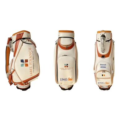 Bolsa de golf de cuero PU personalizada Bolsa de carro Bolsa de personal Fábrica de suministros de golf