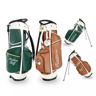 Bolsa impermeable de Golf verde de nuevo diseño, bolsas de Golf con soporte de alta calidad con logotipo impreso personalizado