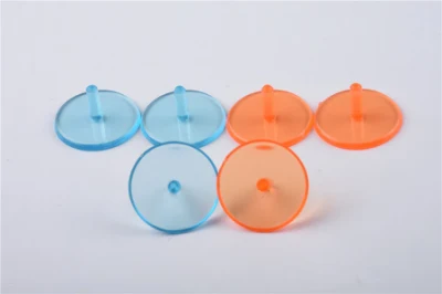 Marcadores de pelota de golf de plástico Diámetro 24 mm Marcador de pelota de golf transparente de color